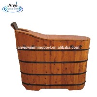 Canada cedar wooden barrel bathtub bath tub with cover