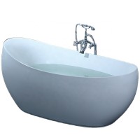 modern design solid surface small sitting freestanding bathtub sizes