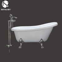 Simple control system drainer standard size barrel bathtub with legs