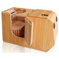 soft bathtub half body infrared sauna with sauna lighting